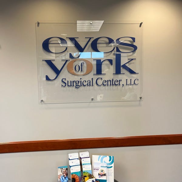 Eyes of York Lobby Sign