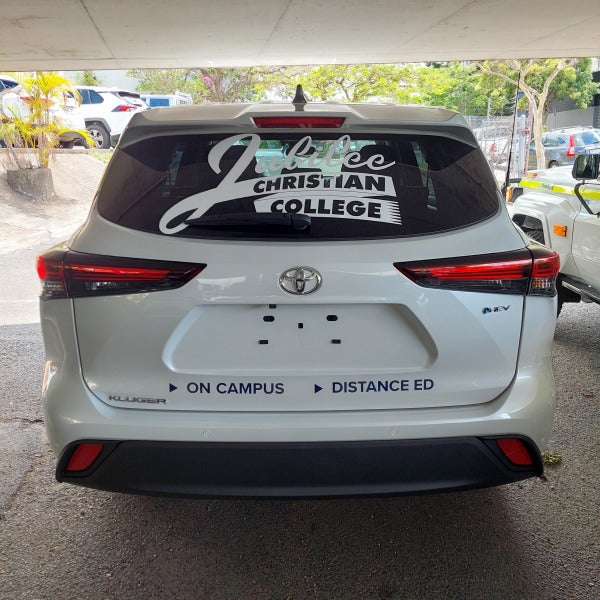 Vehicle Graphics for Jubilee Christian College