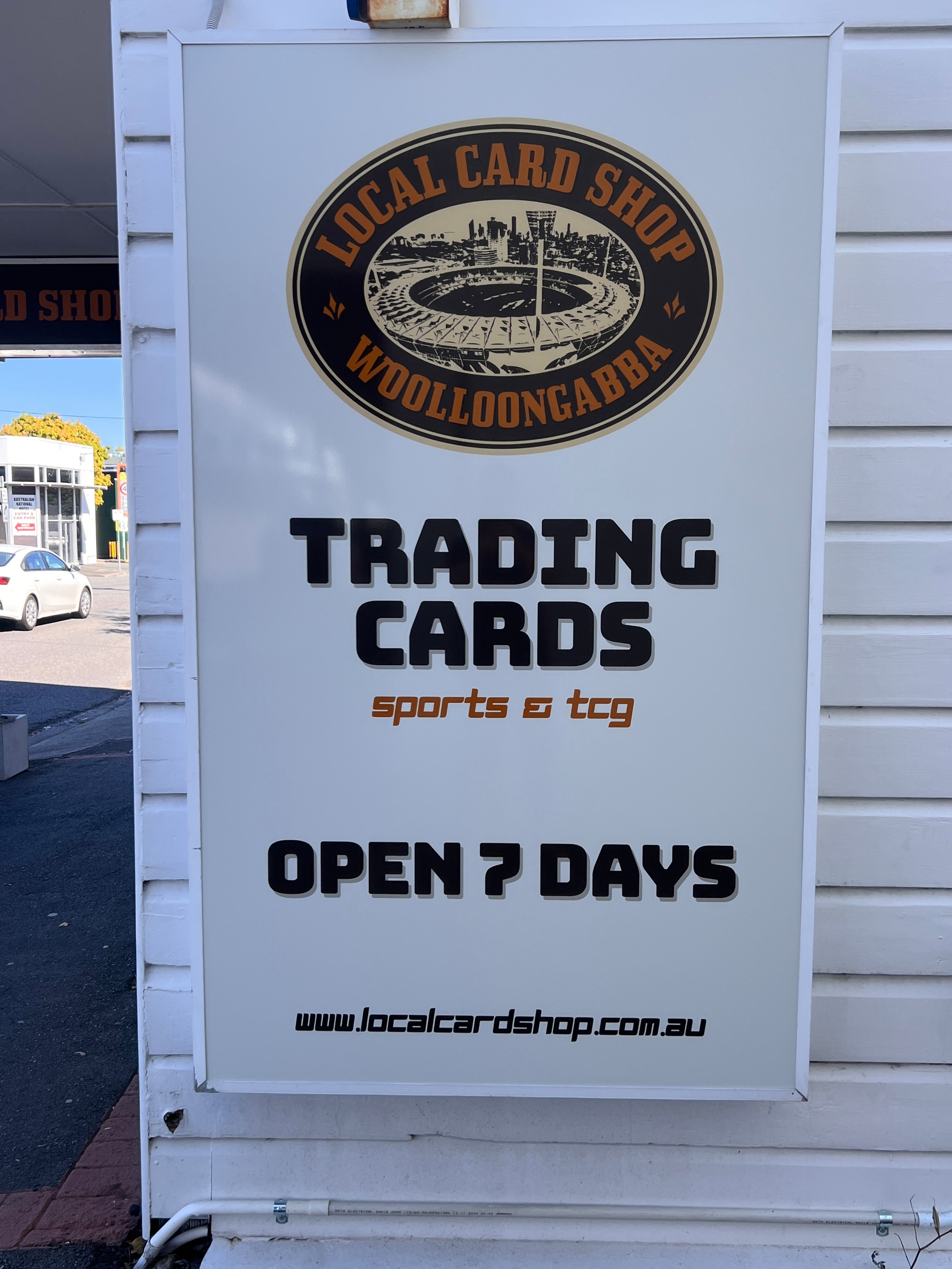 Illuminated Lightbox Signage for Local Card Shop