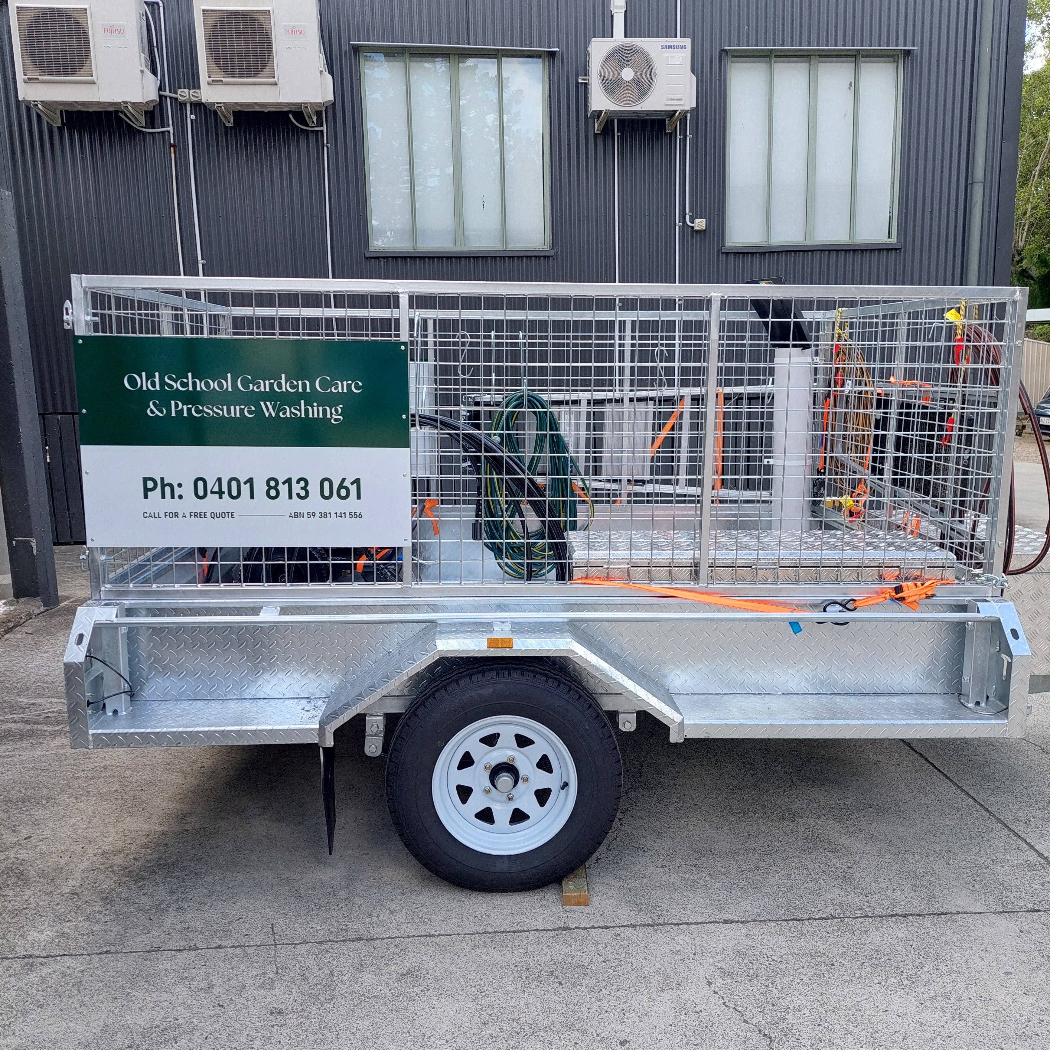 ACM Trailer Signage for Old School Garden Care