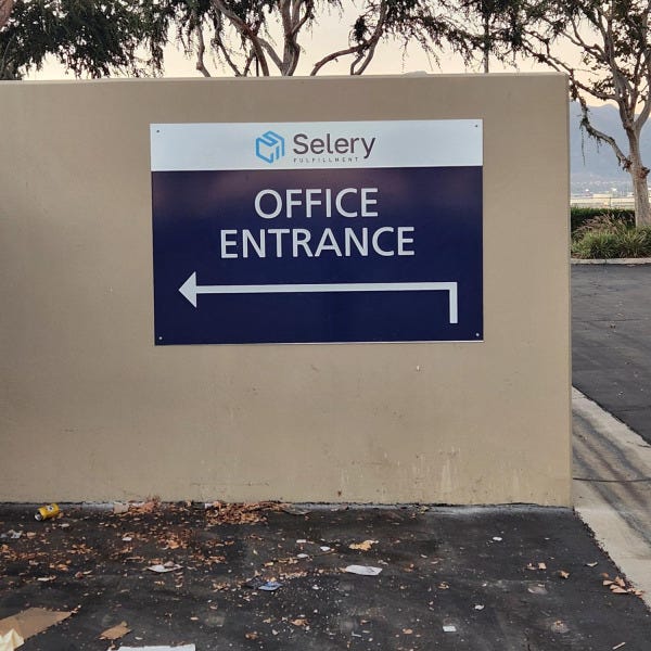 Selery Fulfillment Ontario Office Entrance ACM Panel