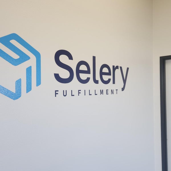 Selery Fulfillment Ontario Interior Vinyl Wall Logo and Graphics Lobby 1