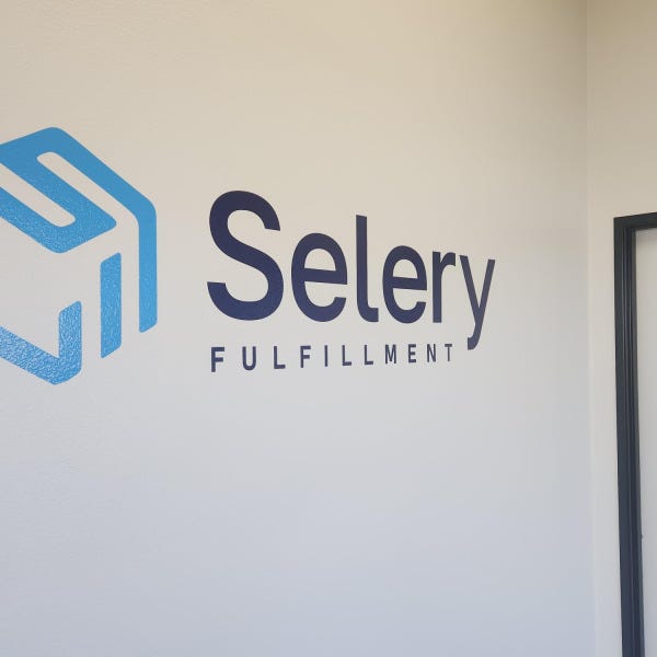 Selery Fulfillment Ontario Interior Vinyl Wall Logo and Graphics Lobby 1