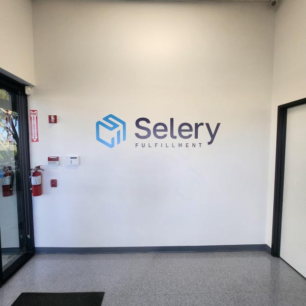 Selery Fulfillment Ontario Interior Vinyl Wall Logo and Graphics Lobby