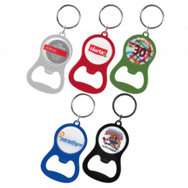 Custom Chevron Bottle Opener Key Ring