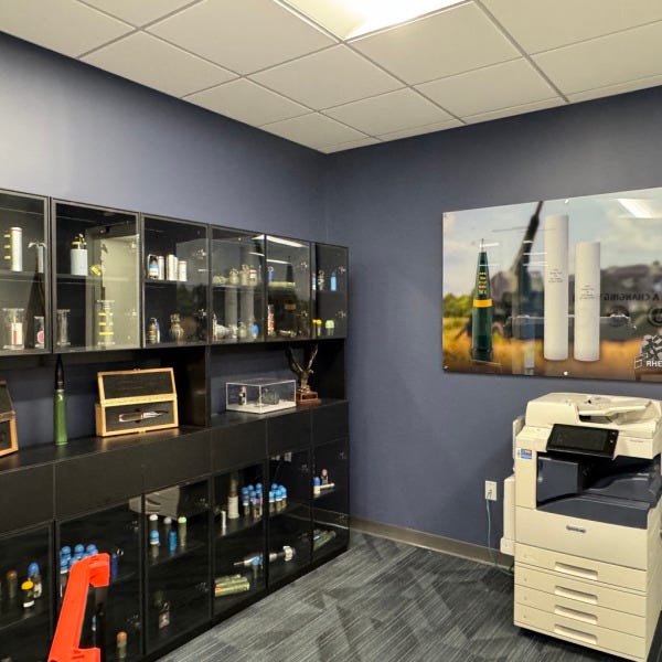 Rheinmetall Office Branding – Direct Print Acrylic Artwork Installation in McLean, VA
