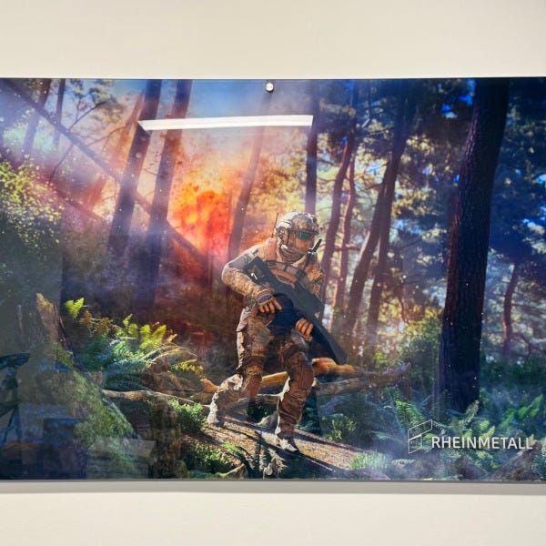 Rheinmetall Office Branding – Direct Print Acrylic Artwork Installation in McLean, VA