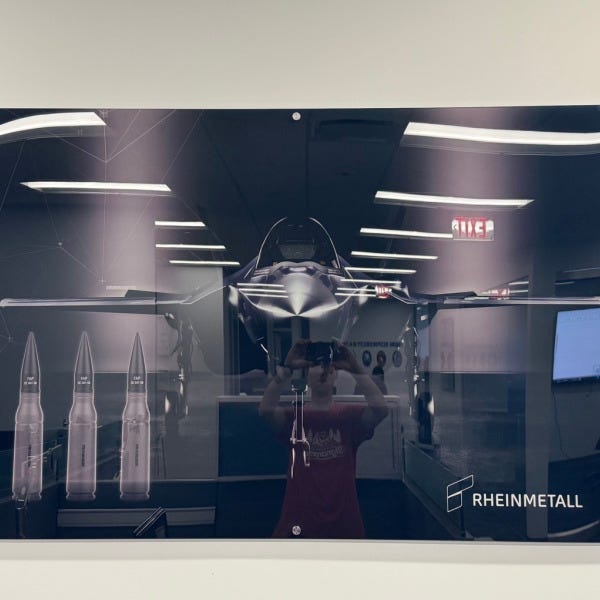 Rheinmetall Office Branding – Direct Print Acrylic Artwork Installation in McLean, VA