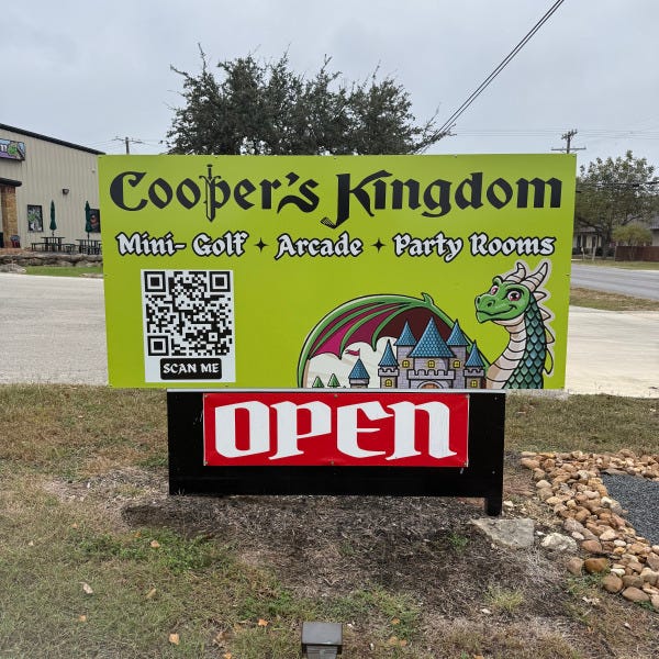 Coopers Kingdom_Exterior Sign