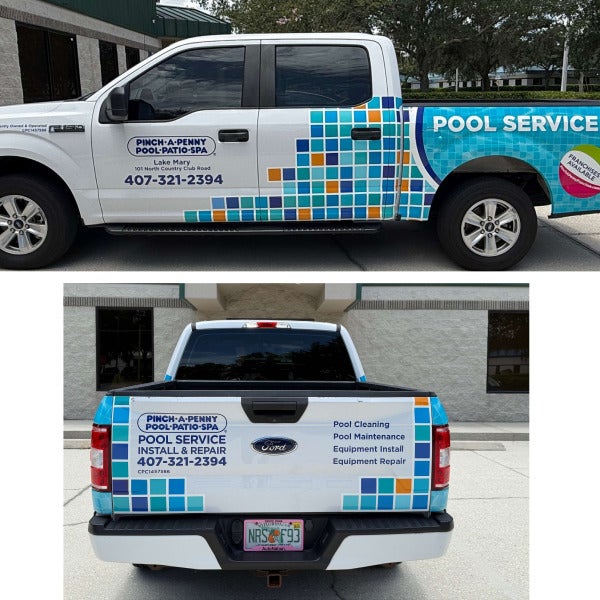 Partial Truck Wrap Lake Mary Florida