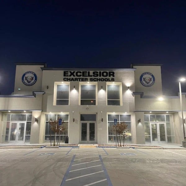 Custom Building Sign for Excelsior Charter School
