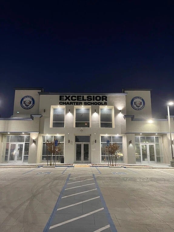 Custom Building Sign for Excelsior Charter School