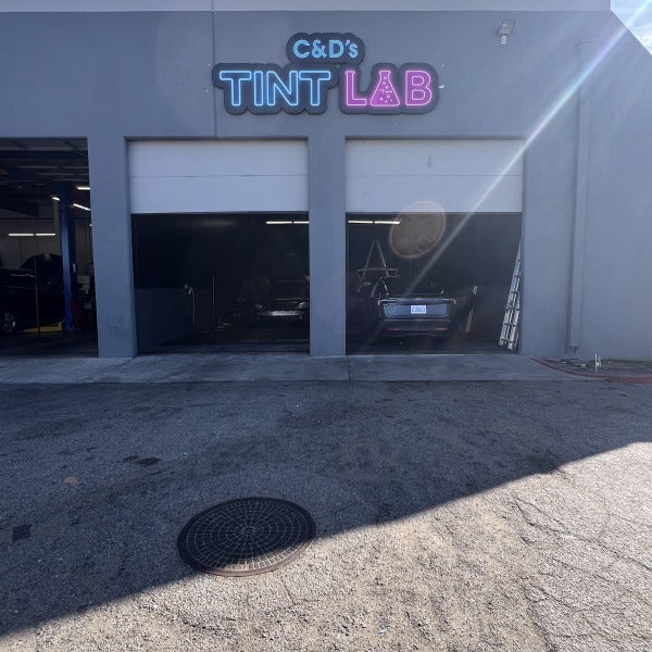 C&D's Tint Lab Building Sign