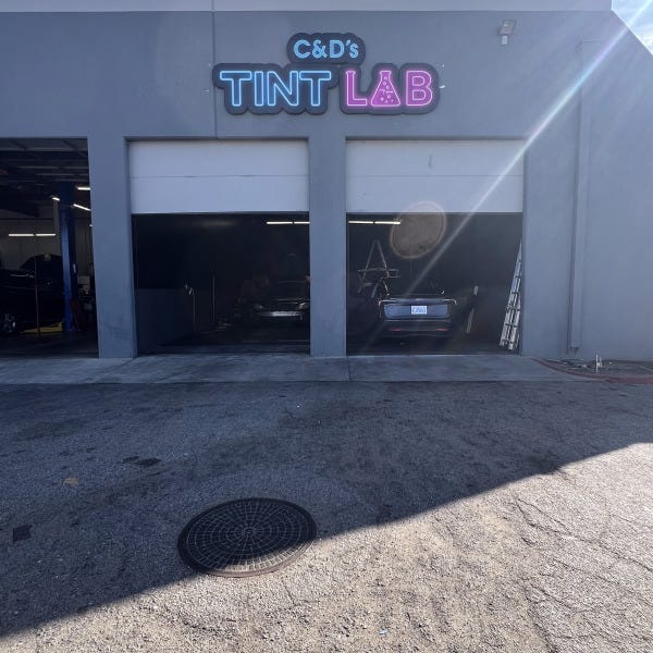 C&D's Tint Lab Building Sign