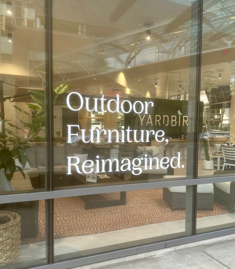Fresh, Clean, Precise Window Graphics - Yardbird Outdoor, Bellevue, WA