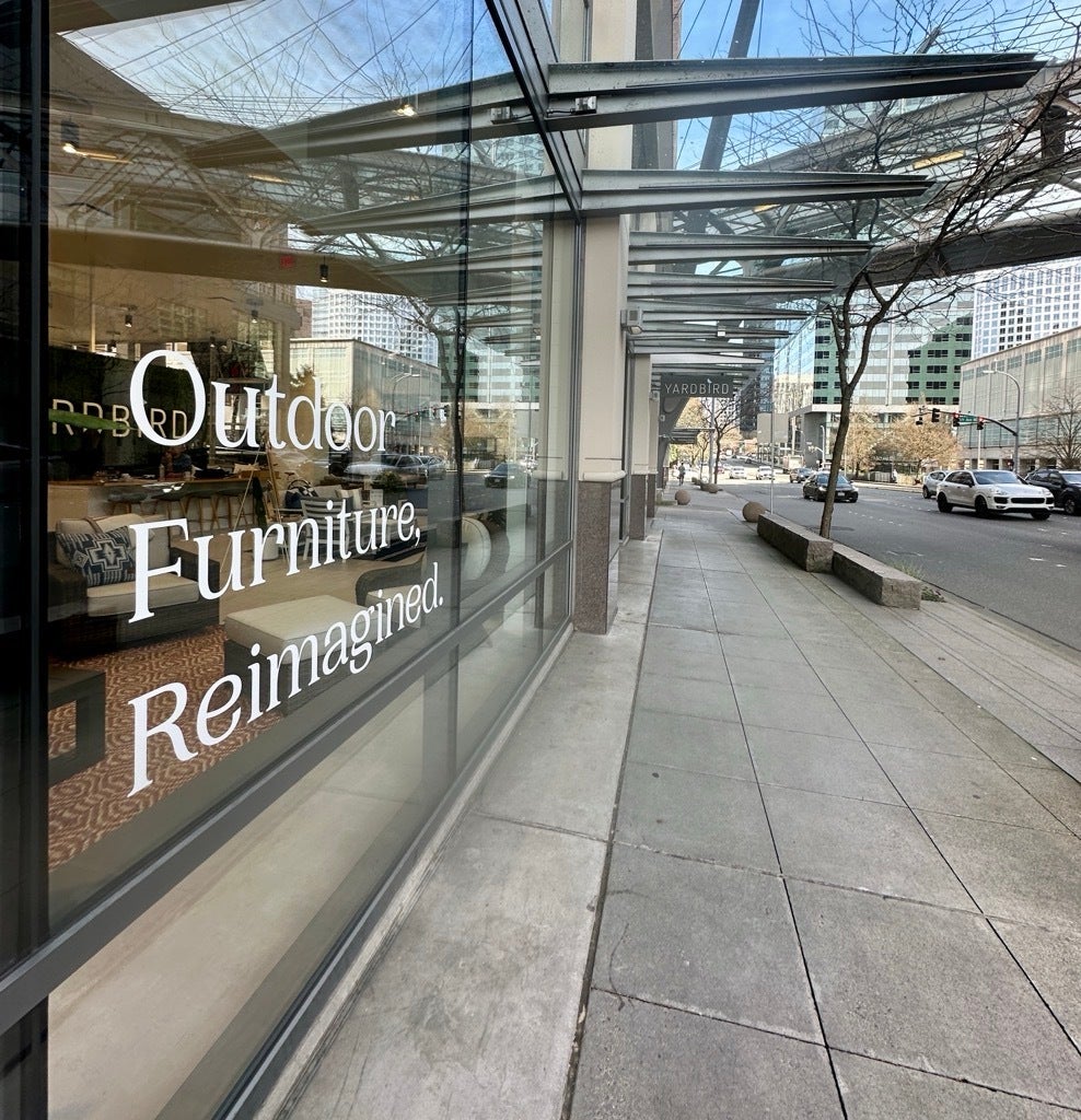 Fresh, Clean, Precise Window Graphics - Yardbird Outdoor, Bellevue, WA