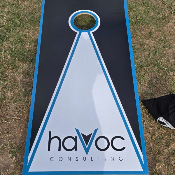Custom cornhole boards make great corporate gifts!