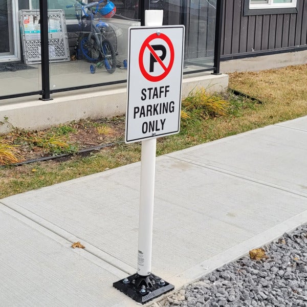Staff Parking Sign for Zen Residential in Edmonton, AB