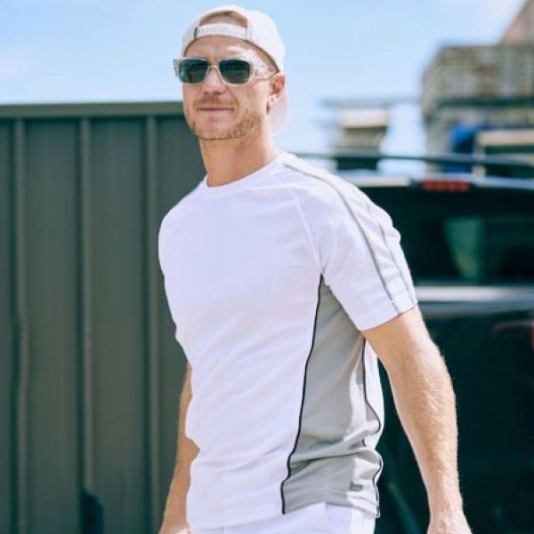 Custom Painters White Contrast Tee