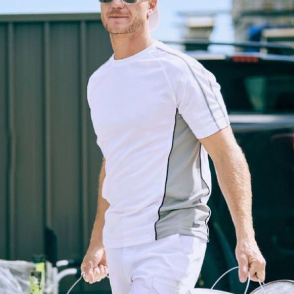 Custom Painters White Contrast Tee