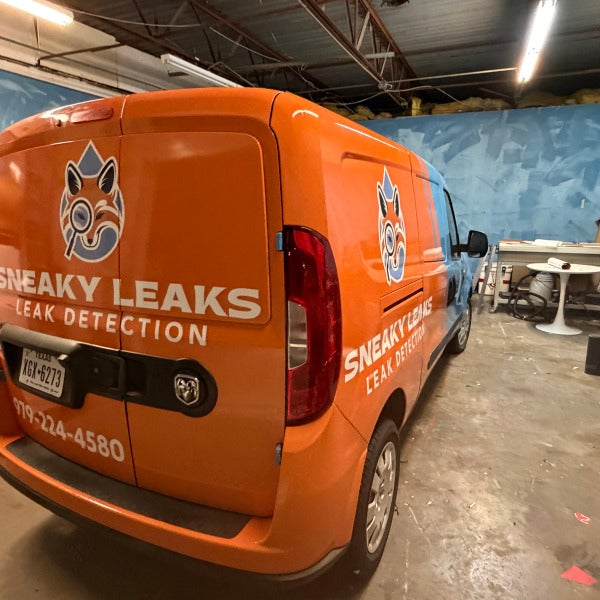 Sneaky Leaks Van Wrap