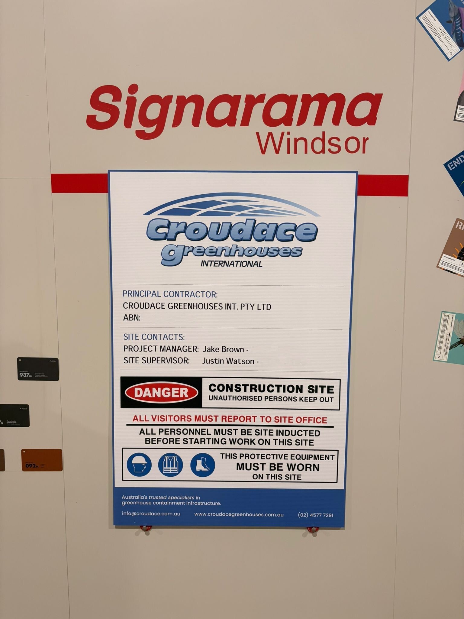 Custom Corflute Sign for Aussie Businesses