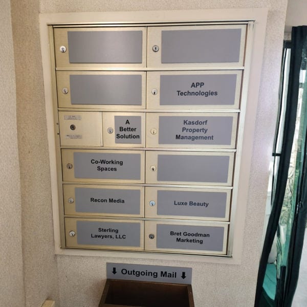 mailbox signage