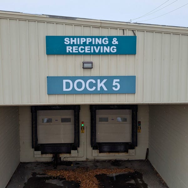 exterior safety directional signage