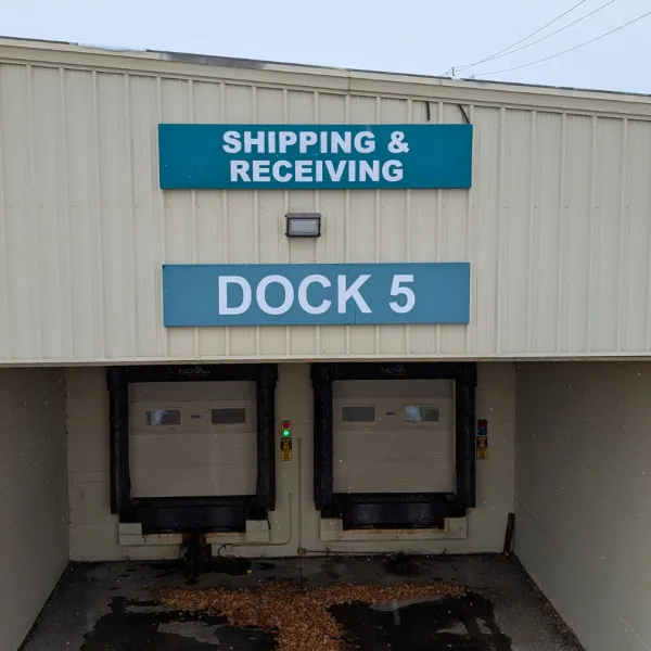 exterior safety directional signage