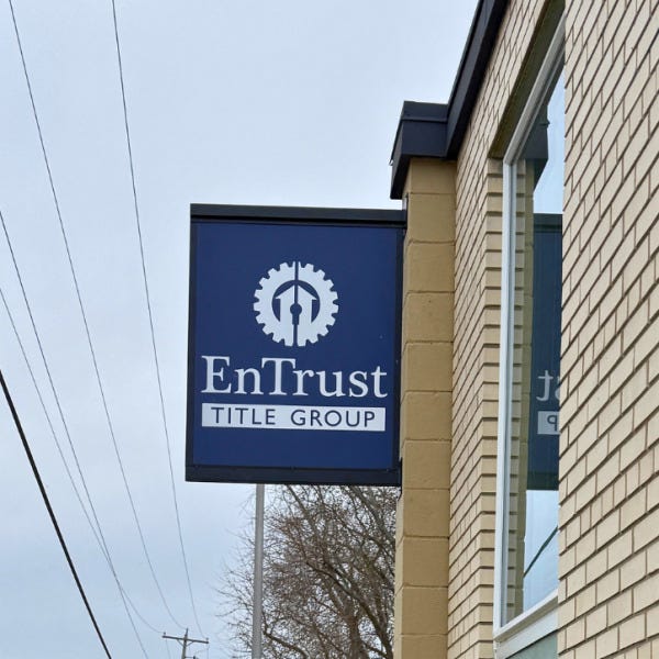 projecting sign