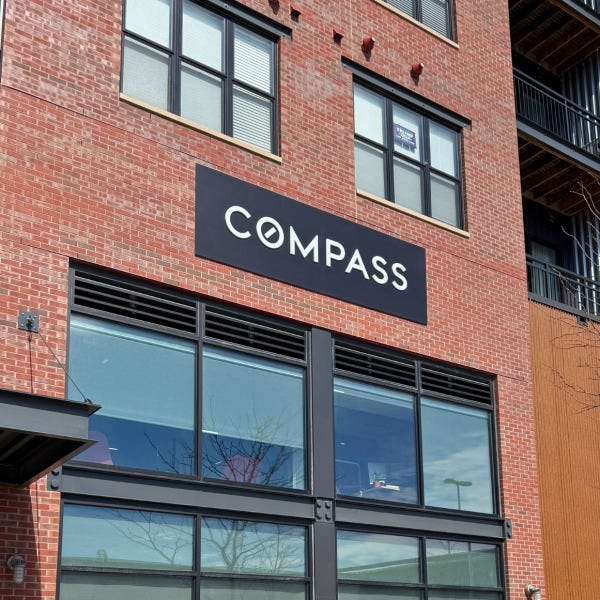 compass exterior sign