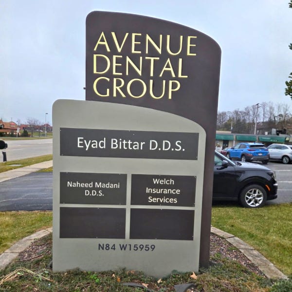Avenue Dental Group Sign