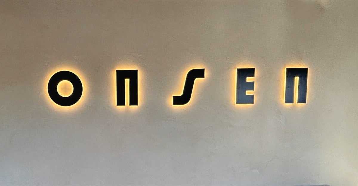 Stunning 3D Halo-Lit Wall Signage for Onsens