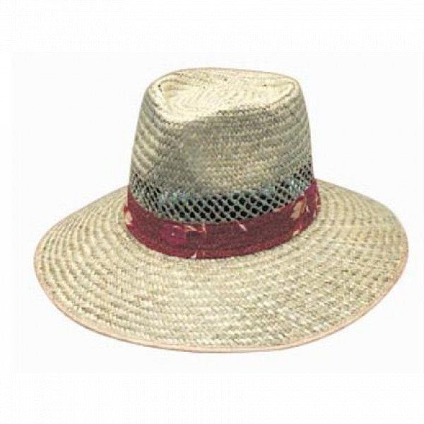 Custom Natural Straw Hat with Green Under