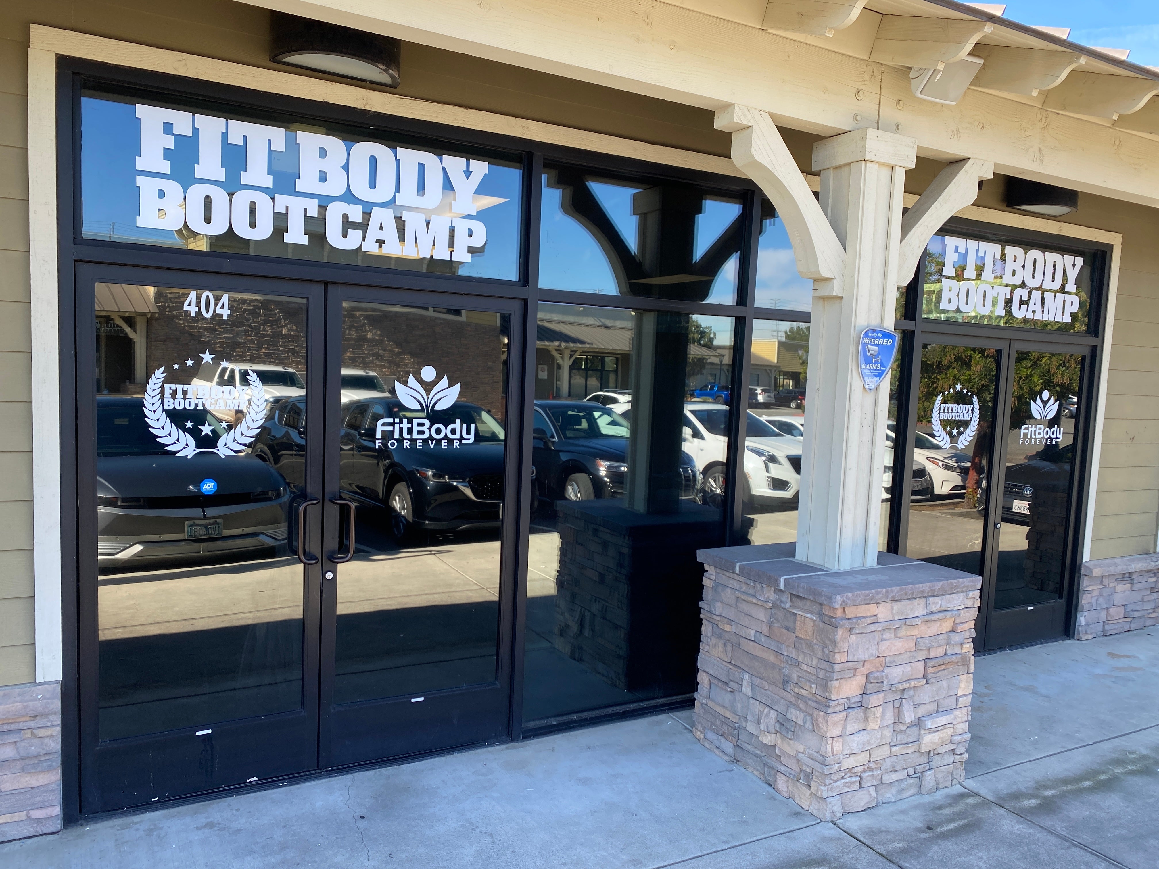 Fresh Storefront Window Decals for Norco FitBody Boot Camp
