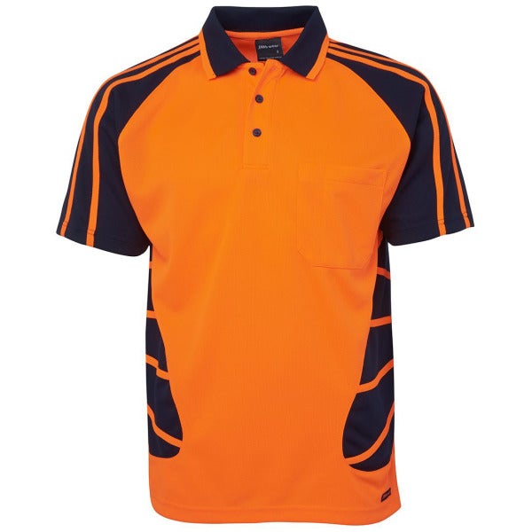 Custom JB'S HI VIS S/S SPIDER POLO