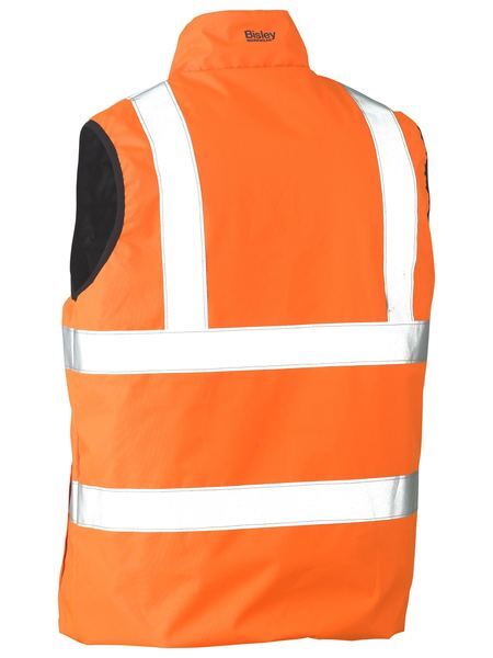 TAPED HI VIS REVERSIBLE PUFFER VEST