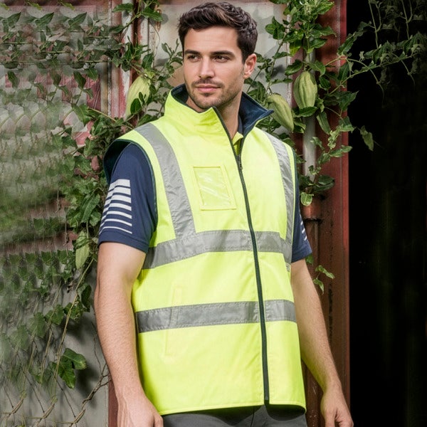 Custom Hi Vis Lightweight Fleece Line Vest
