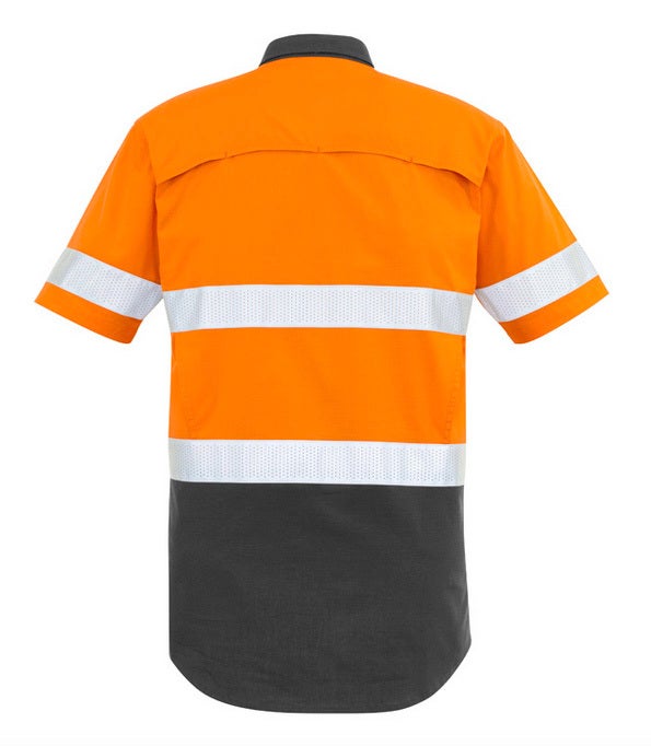 Men's Rugged Cooling Taped Hi Vis S/S Spliced Shirt