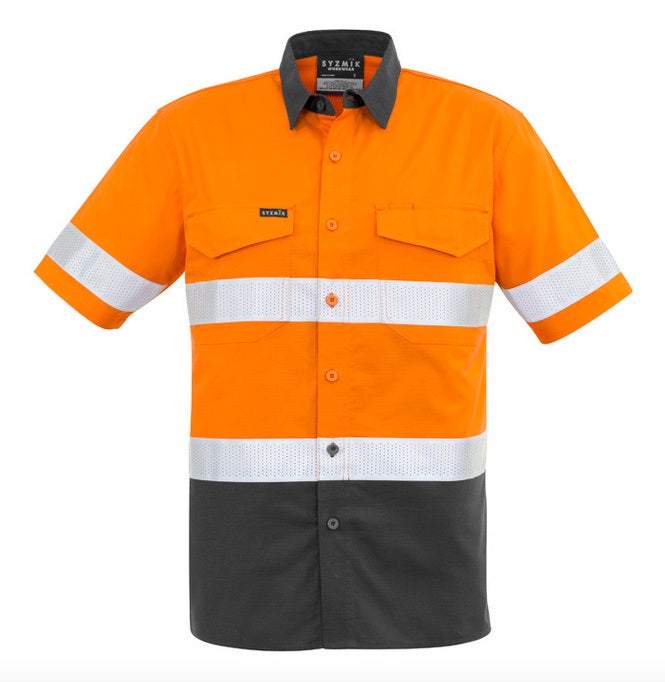 Men's Rugged Cooling Taped Hi Vis S/S Spliced Shirt