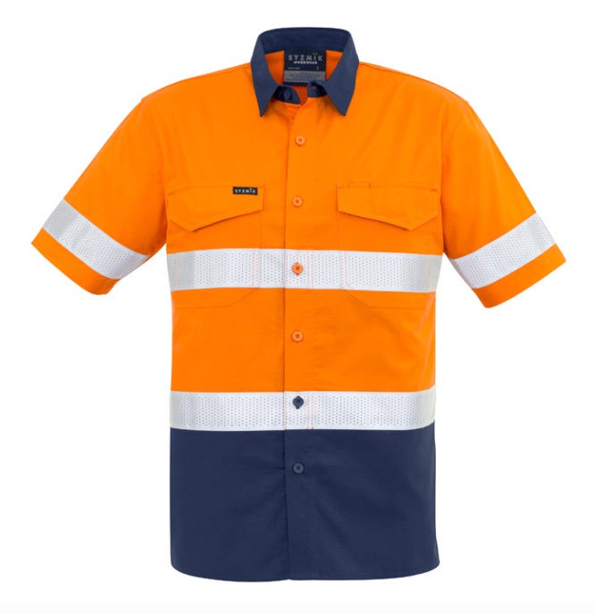 Men's Rugged Cooling Taped Hi Vis S/S Spliced Shirt