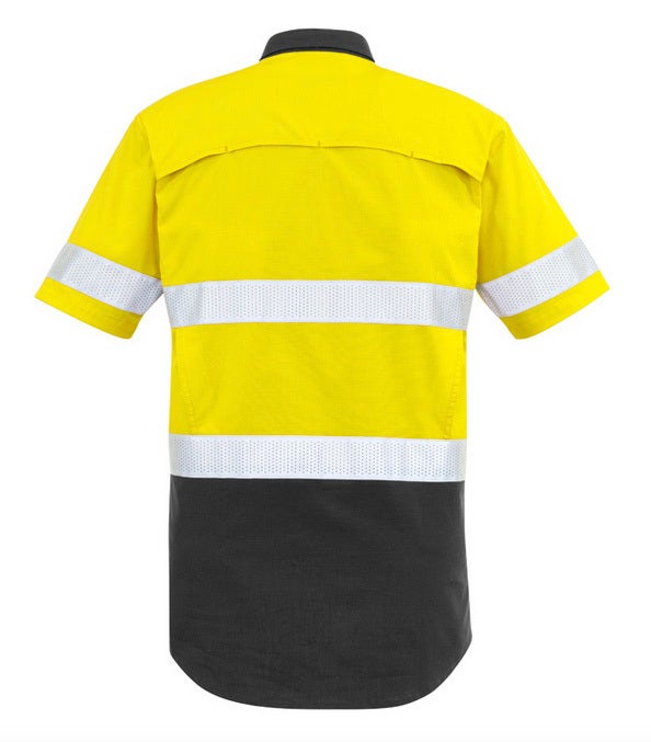 Men's Rugged Cooling Taped Hi Vis S/S Spliced Shirt