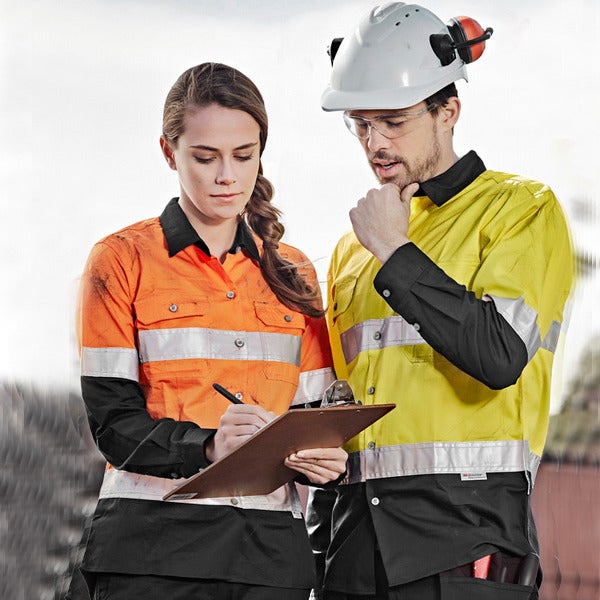 Custom Hi Vis Spliced Industrial Shirt