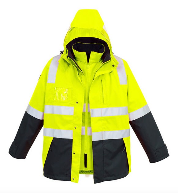 Men's Hi Vis 4 in 1 Waterproof Jacket
