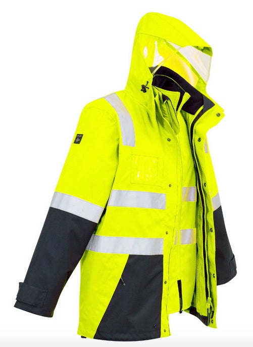 Men's Hi Vis 4 in 1 Waterproof Jacket