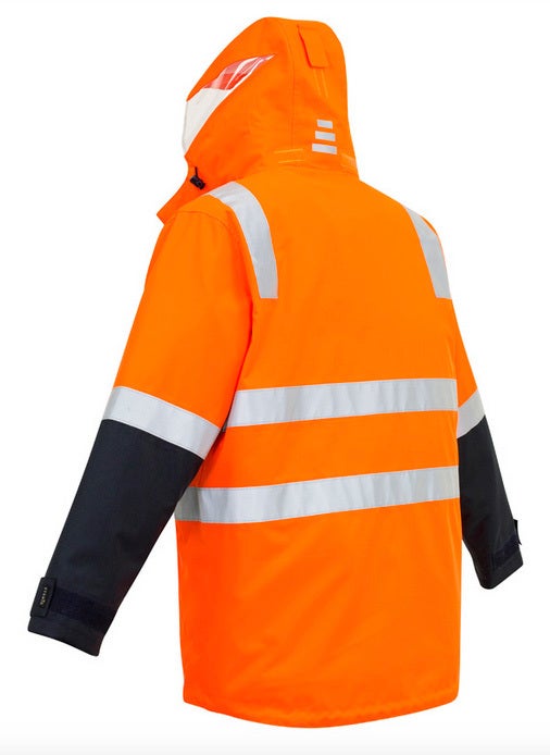 Men's Hi Vis 4 in 1 Waterproof Jacket