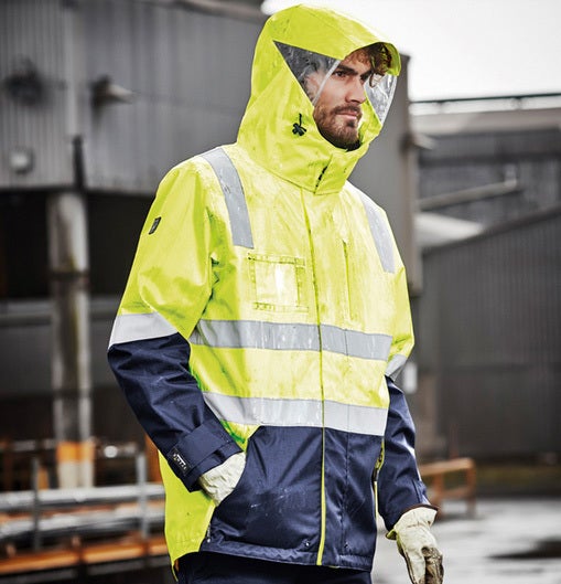 Men's Hi Vis 4 in 1 Waterproof Jacket