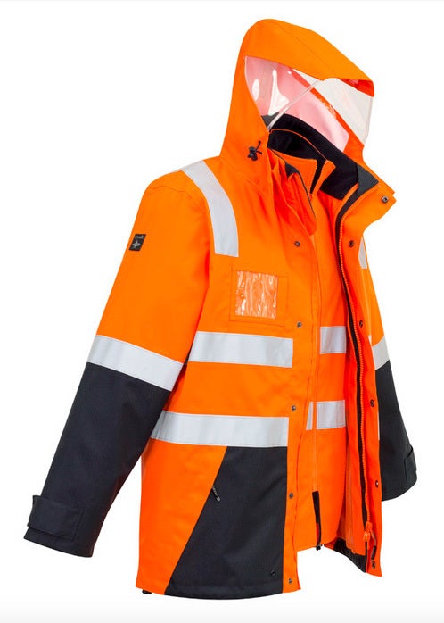 Men's Hi Vis 4 in 1 Waterproof Jacket