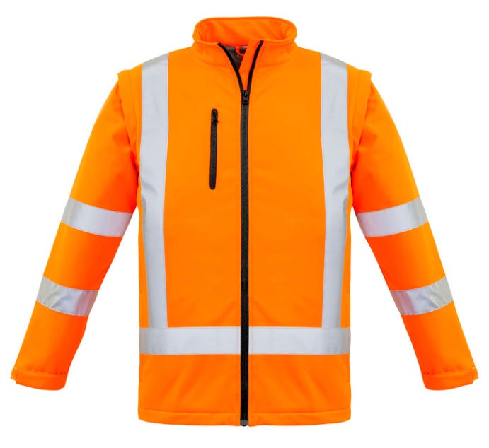 Unisex Hi Vis 2 in 1 X Back Softshell Jacket