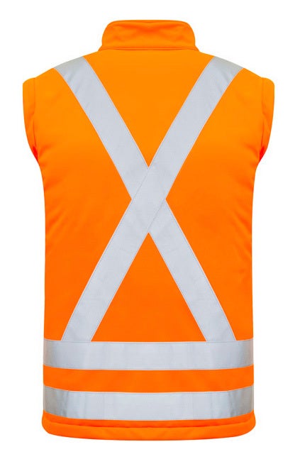 Unisex Hi Vis 2 in 1 X Back Softshell Jacket